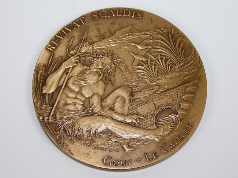 Bronzen medaillon - ESPA - De Schelde - Jan Keustermans