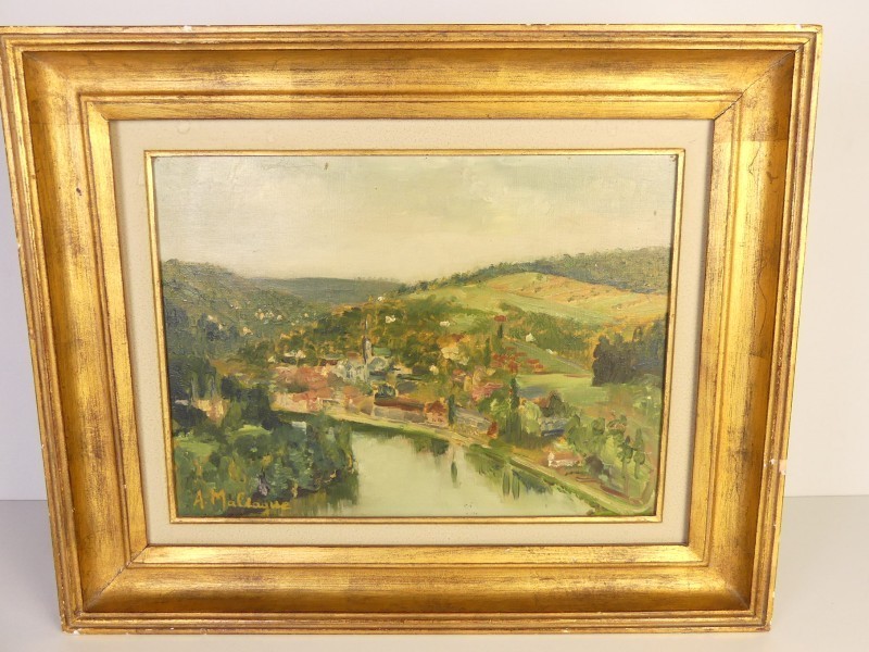 Vintage Olieverfschilderij - A. Maldague-*UPDATE