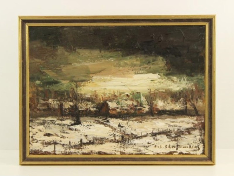 Winters landschap Jos Slootmaekers (1926-1995)