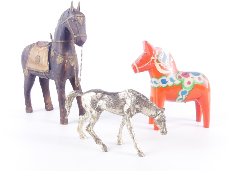 Set Van 3 Decoratieve Paardfiguren