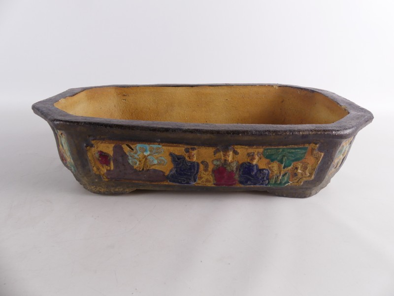 Rechthoekige keramische schaal