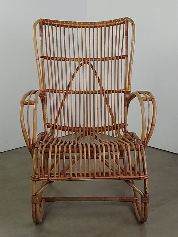 Vintage Rotan Fauteuil