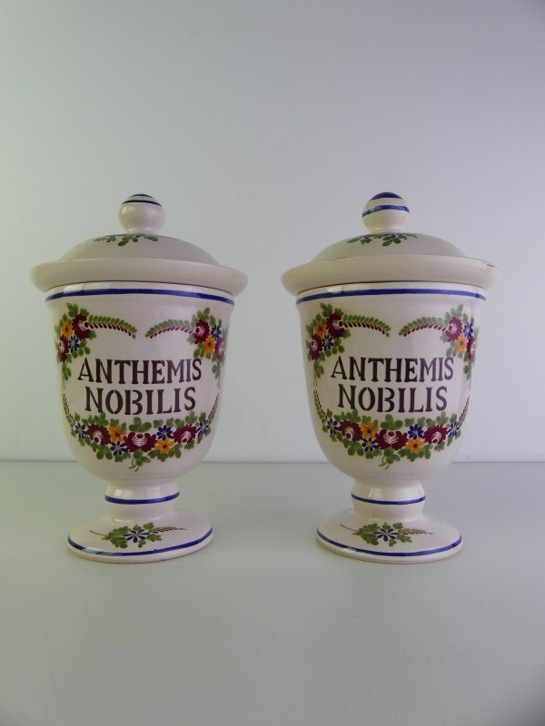 Set van 2 apothekerspotten – St. Clément, Frankrijk