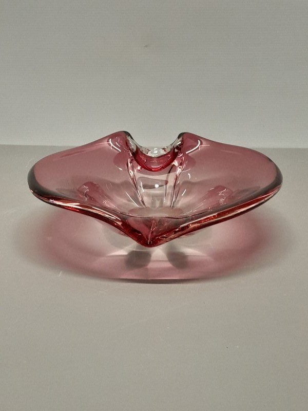 Handgeblazen glazen schaal in Murano-stijl