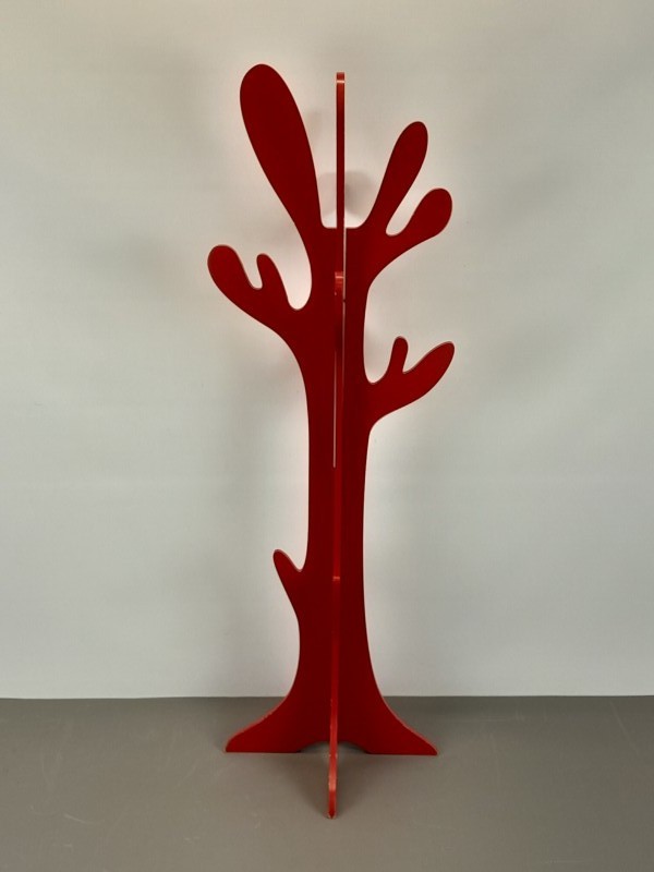 decoratieve rode boomkapstok