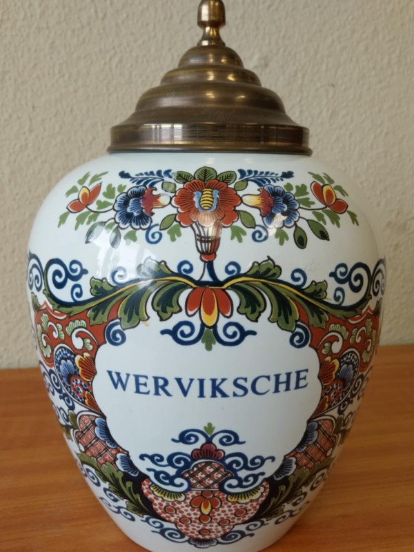 Zeldzame snuiftabakpot – Pottery Oud Delft (1981) – Nr. 055/100