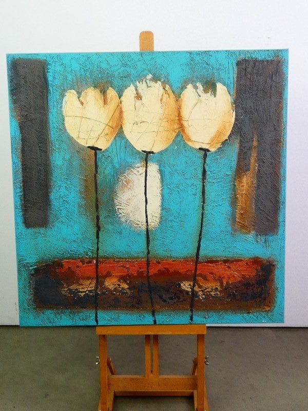 Schilderij 3 tulpen - Cobra Art Company