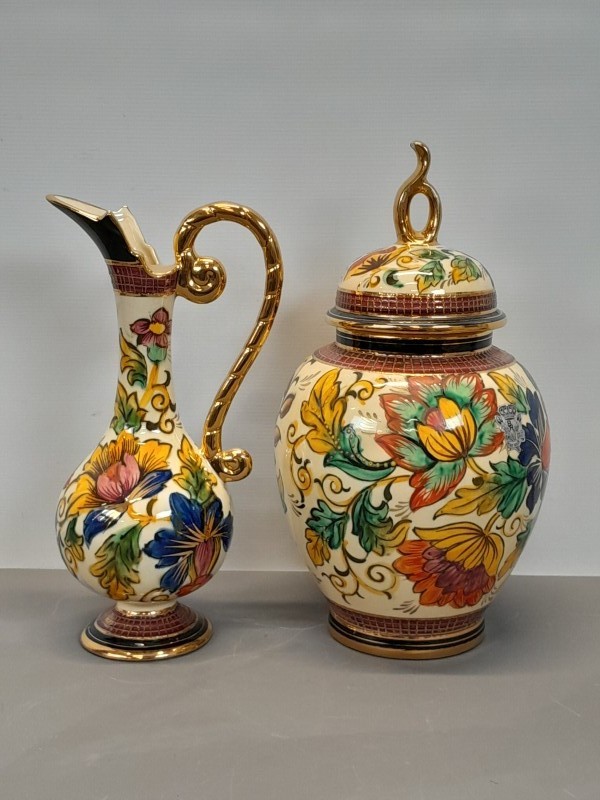 Set siervazen - H. Bequet / Quaregnon keramiek