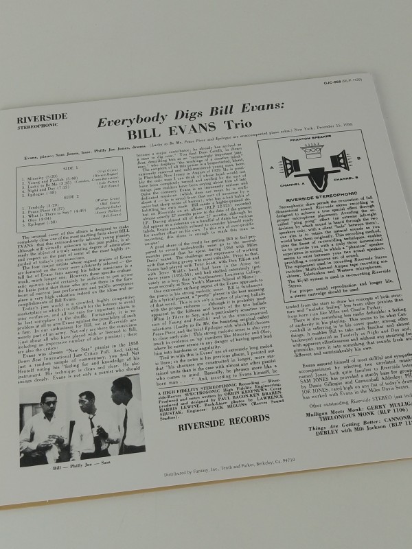 Everybody Digs Bill Evans - vinyl