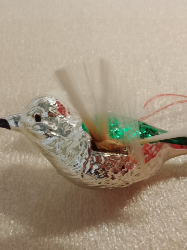 Groot lot vintage kerstdecoratie + pieken en clip vogels