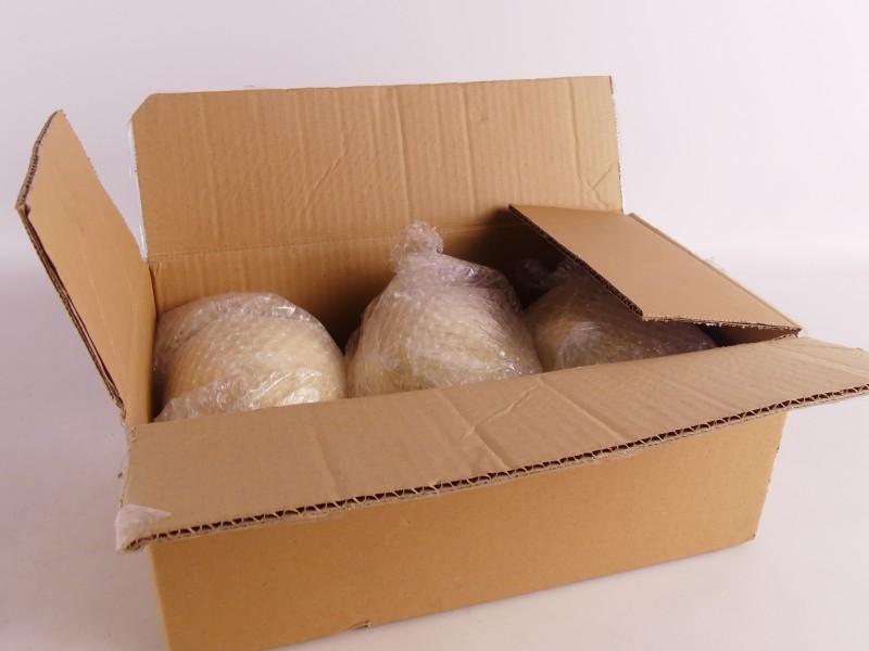 Struisvogeleieren – Set van 3 decoratieve eieren