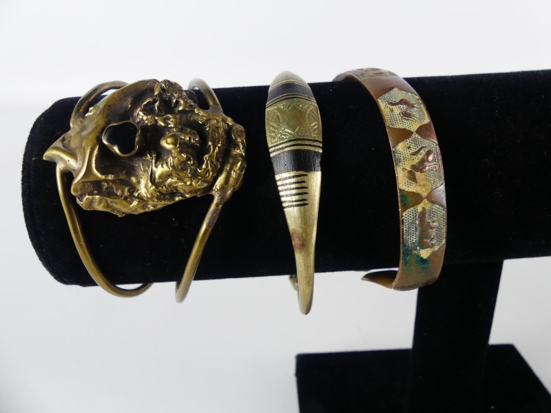 4 metalen armbanden