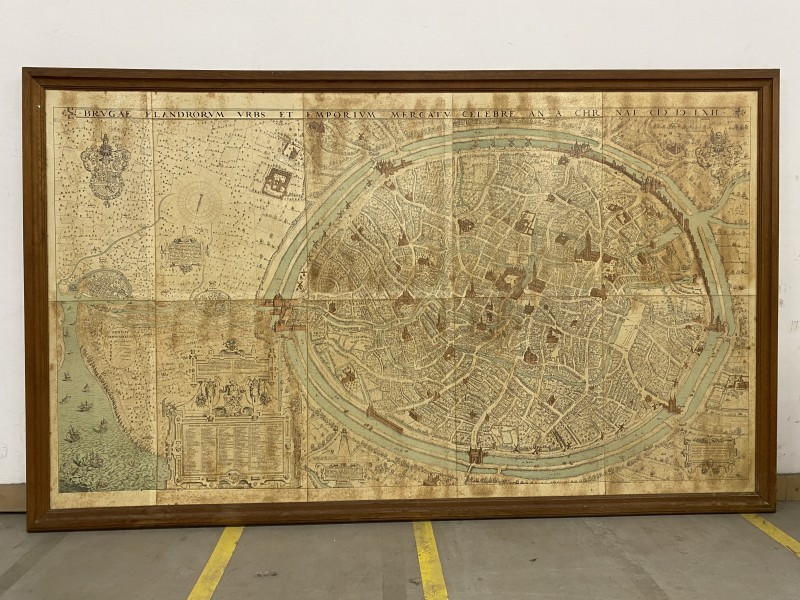Stadsplan Brugge 1662