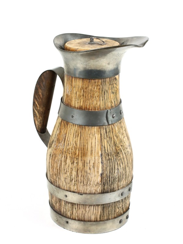 Vintage houten Cider- of Wijnkan