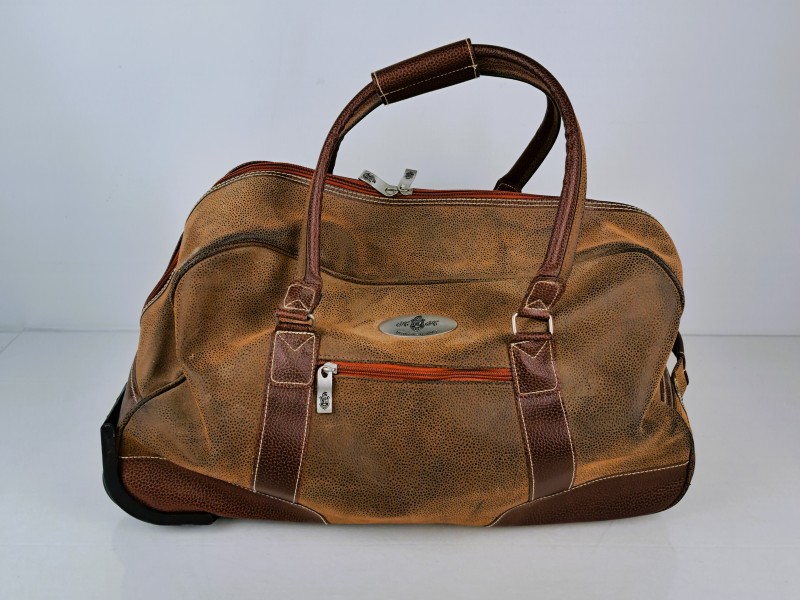 Vintage reistas op wieltjes van Herwalt’s Tassenfabriek – model “Luxurious Traveler”.