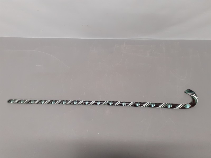 Elegante vintage glazen wandelstok