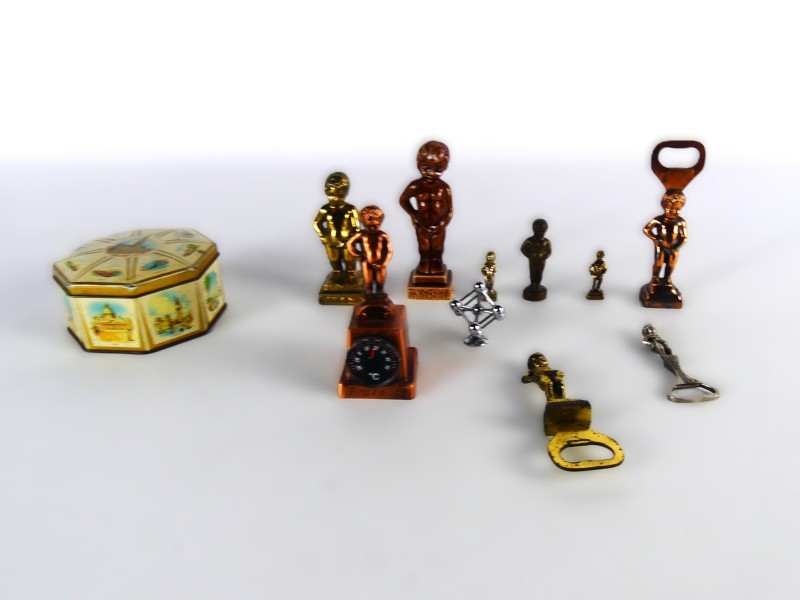 Verzameling van souvenirs uit Brussel