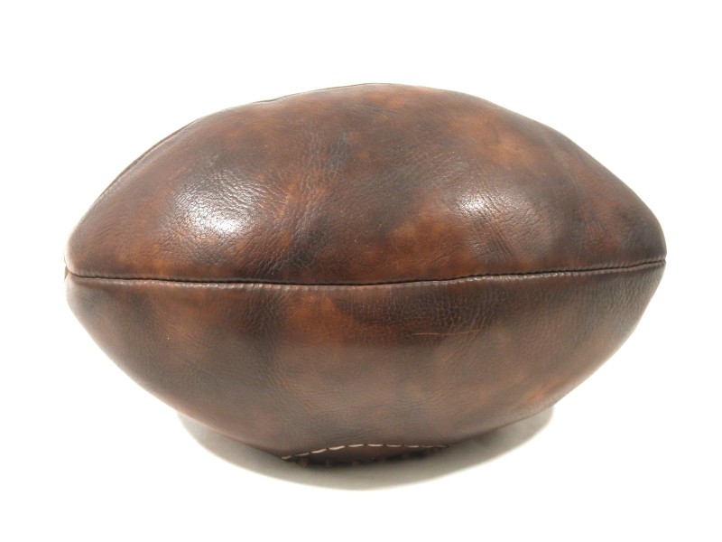 Vintage Engelse Lederen Rugbybal (B)