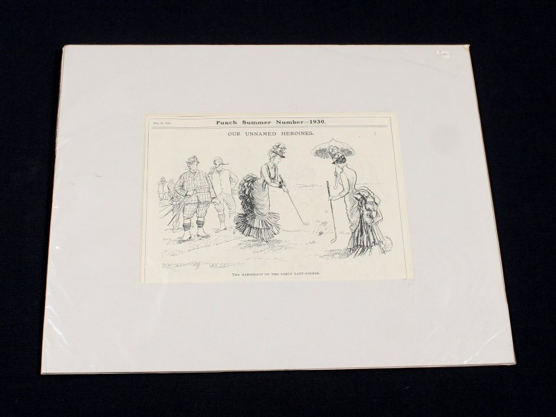 Originele prent uit Punch Magazine – “Our Unnamed Heroines” (1930)