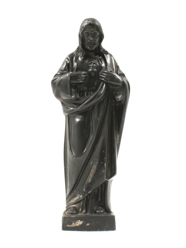 Vintage Devotiebeeldje Heilig Hart