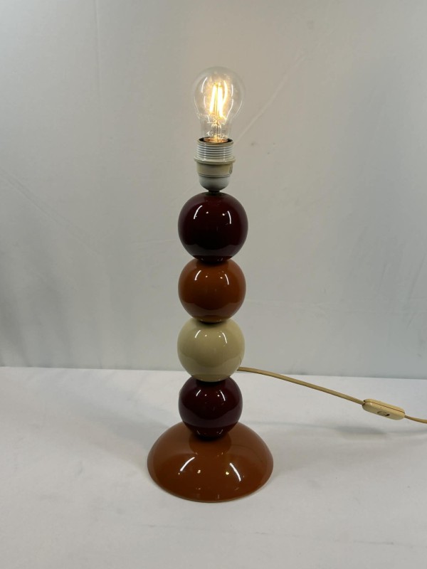 Vintage tafellamp met kleurige bollen