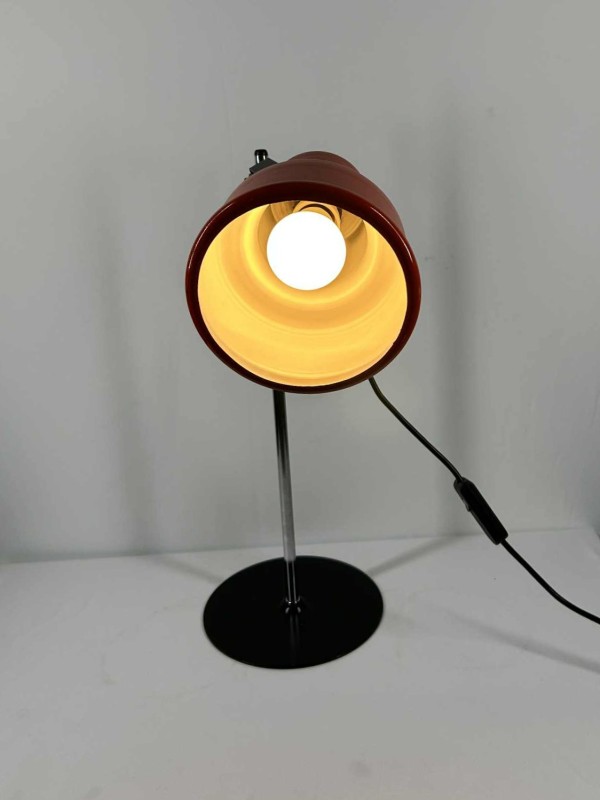 Vintage rode tafellamp