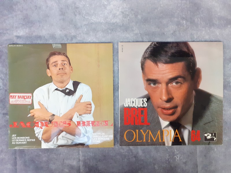LP: Duo van zeldzame Jacques Brel albums (10 inch)