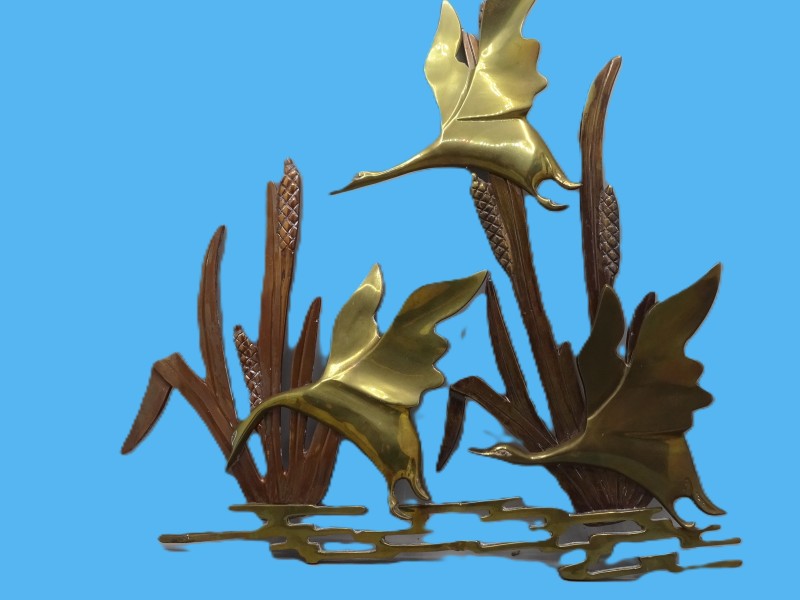 Messing regency muurdeco