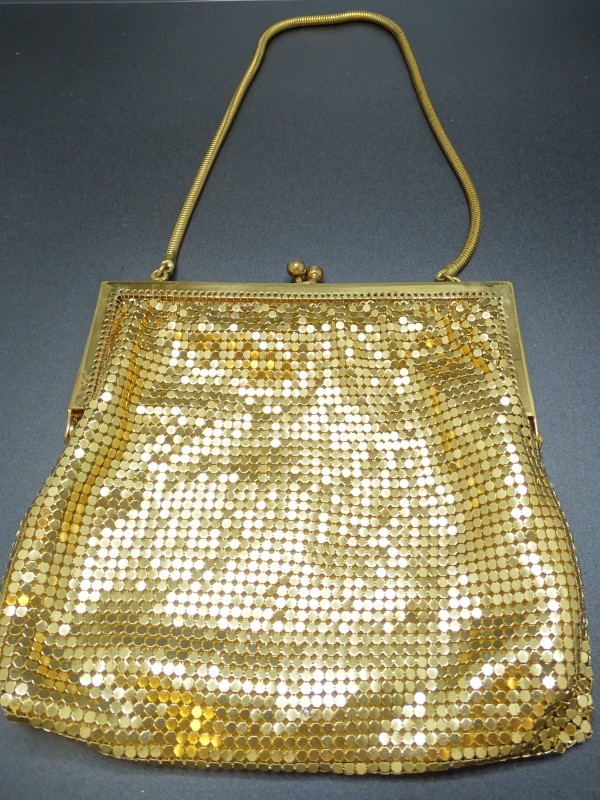 Vintage Whiting & Davis stijl gouden tasje