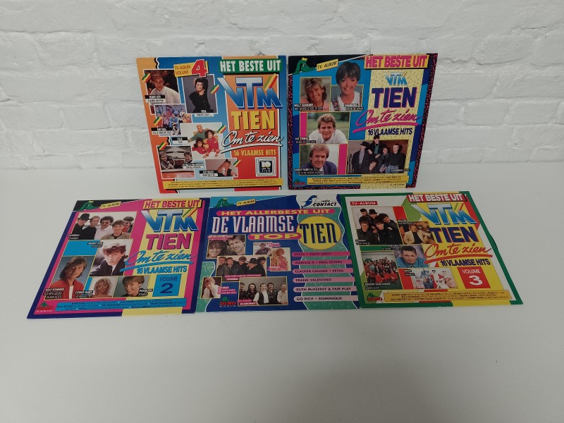 Verzameling lp's Tien om te Zien/De Vlaamse Top Tien