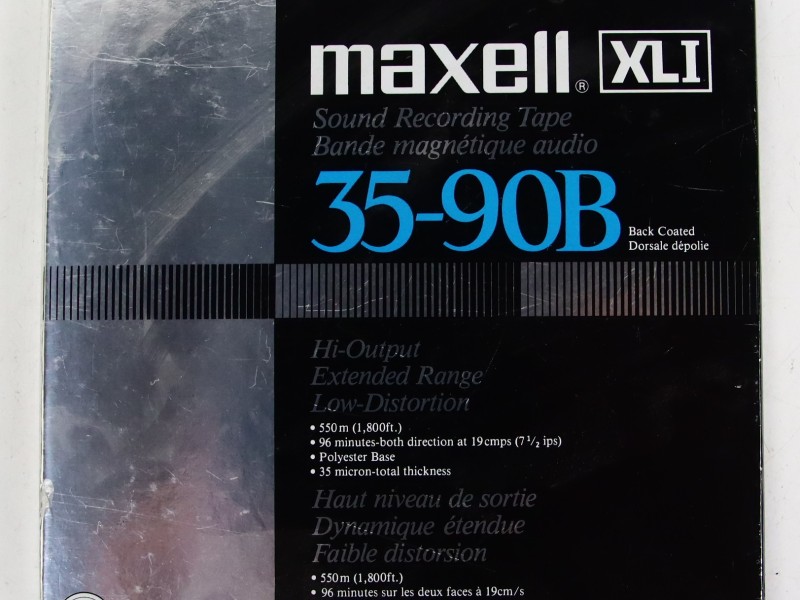 Vintage Maxell XLI 35-90B geluidsopnameband