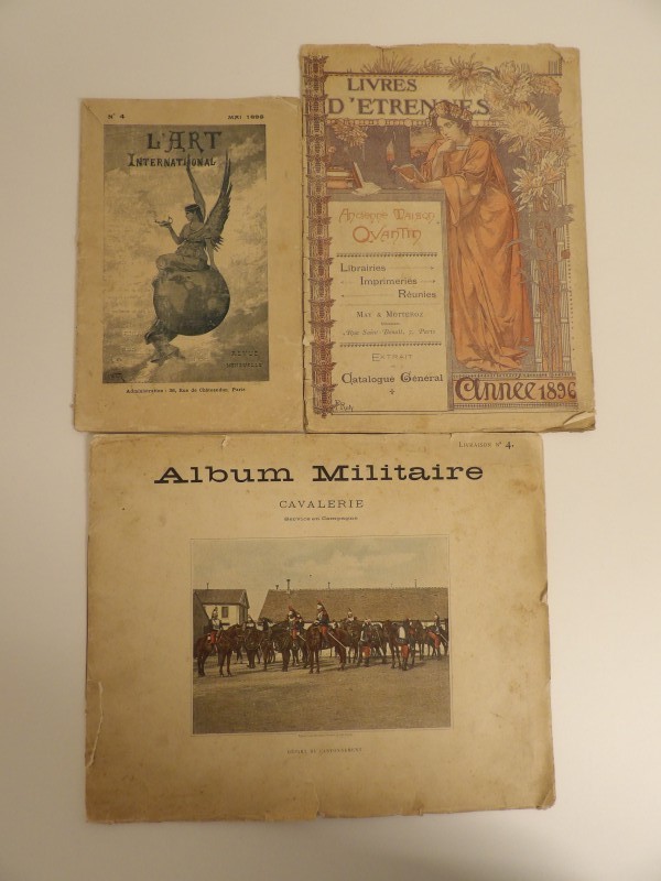 Verzameling oude Franse albums/tijdschriften (19e eeuw)