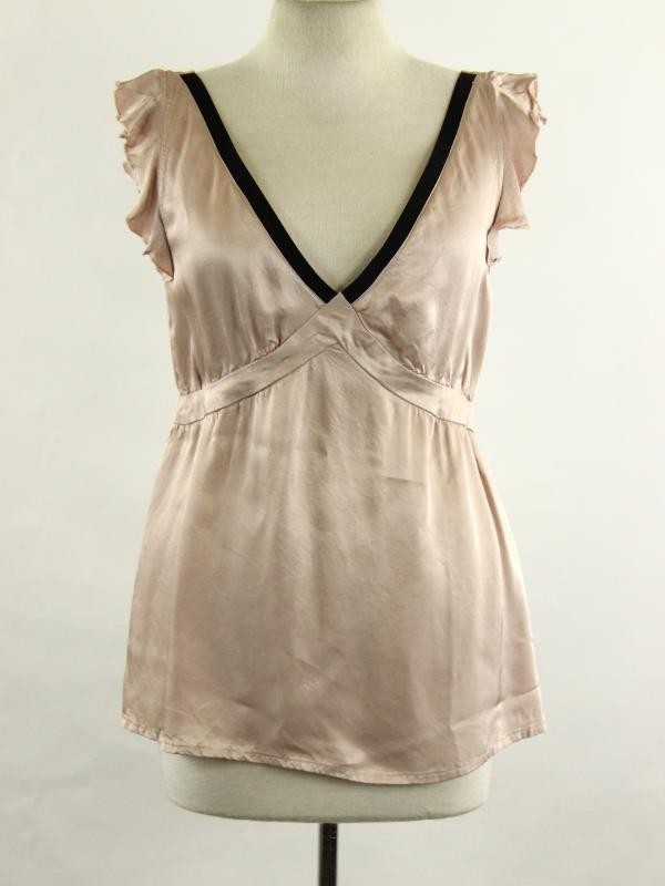 Isabel Marant Elegant los vallend poeder roze topje in luchtige viscosestof