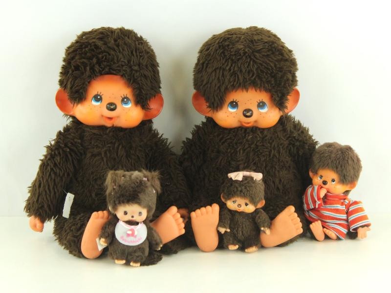 Vintage lot van 5  Monchhichi