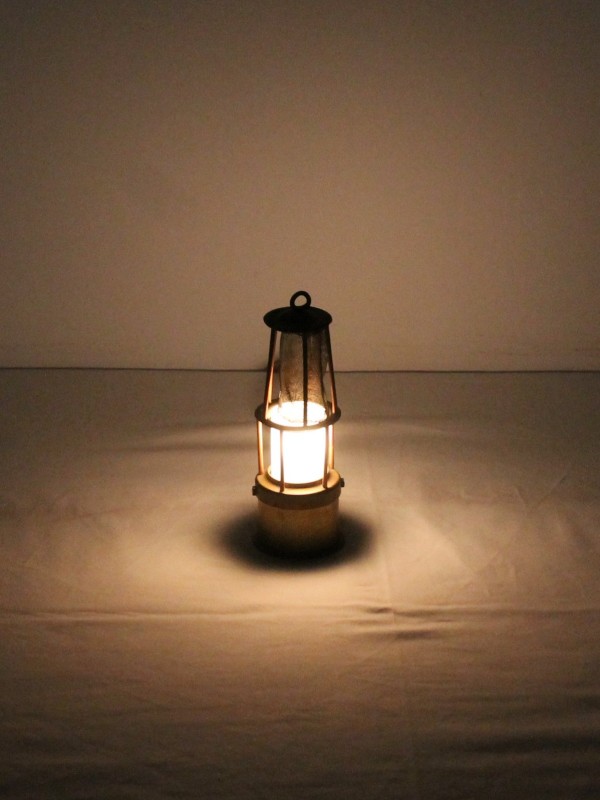 Vintage Geëlektrificeerde Mijnwerkerslamp