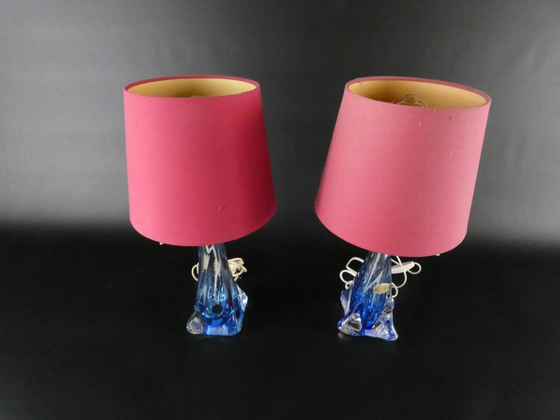 Set van twee tafellampen - Val Saint-Lambert