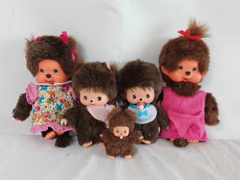 5 Monchhichi aapjes
