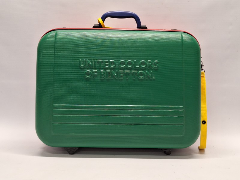 Vintage United Colors of Benetton hardcase koffer met cijferslot