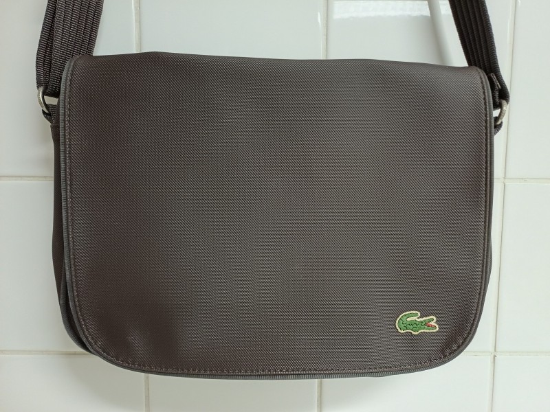 Vintage Lacoste PVC schoudertas