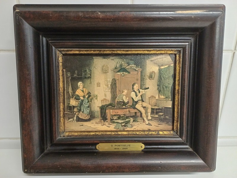 Schilderij  Gerard Portielje - "Voor de Storm"