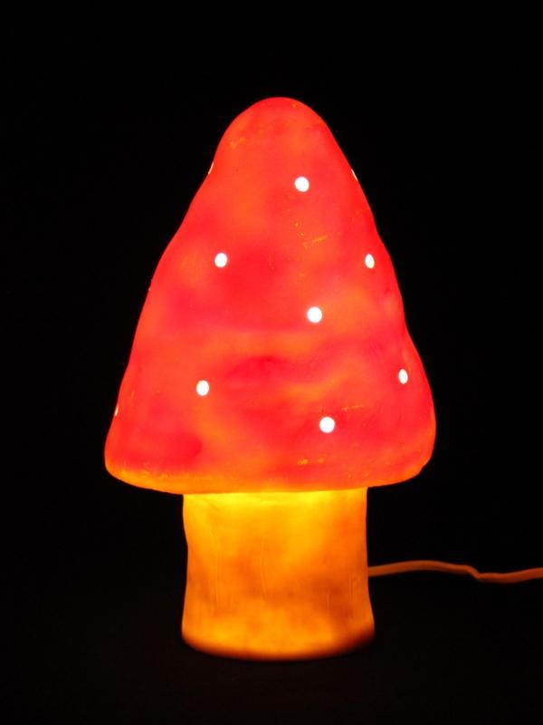 Heico rode paddenstoel lamp