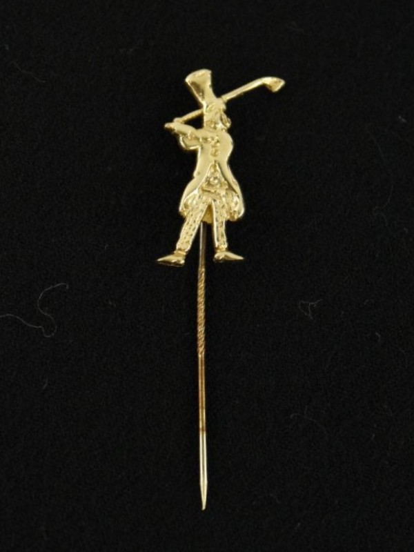 14k gouden golfer-dasspeld