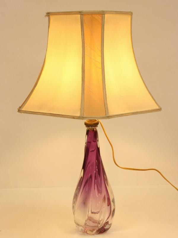 Vintage, kristallen lamp - Val St Lambert