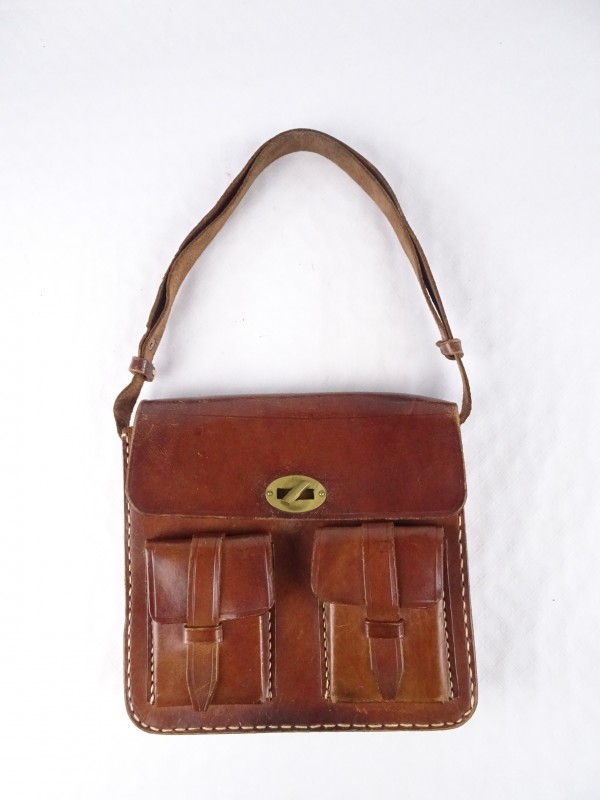 Vintage Lederen Tas Kringwinkel