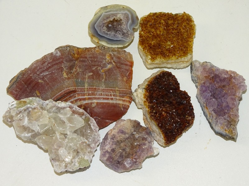 Collectie Stenen En Mineralen