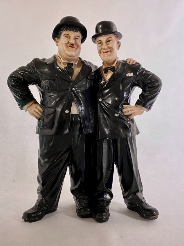 Beeld Laurel en Hardy in composietmateriaal